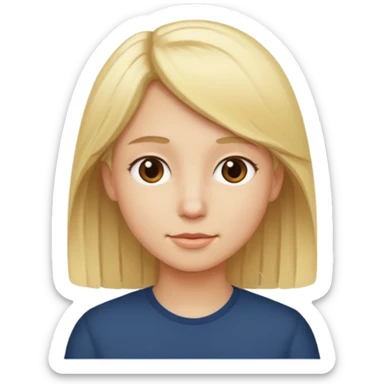 La même en + blond avec des cheveux un peu plus long  sticker