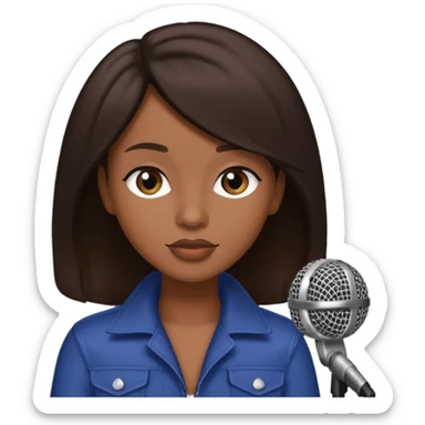 Case, R&B Singer with dark brown hair sticker