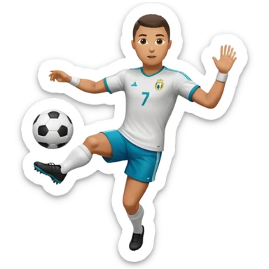 Ronaldo Kicking a football sticker