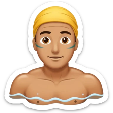 Man swimming sticker
