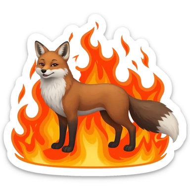 fire fox sticker