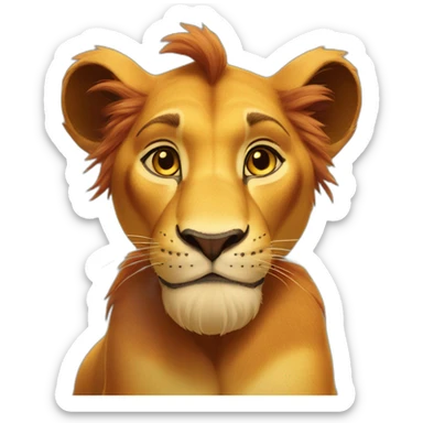 simba lion king sticker