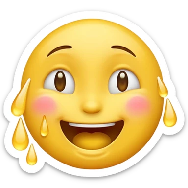 Cry laughing emoji sticker