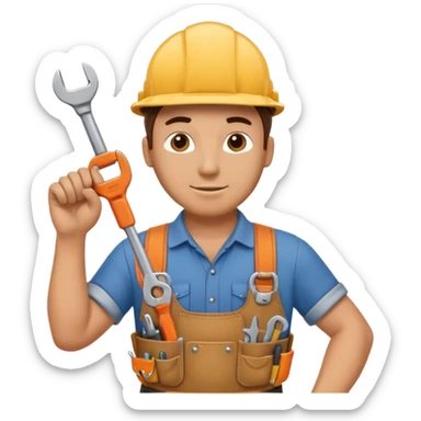 a handyman sticker