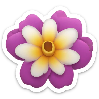 Flower bursting into hearts sticker