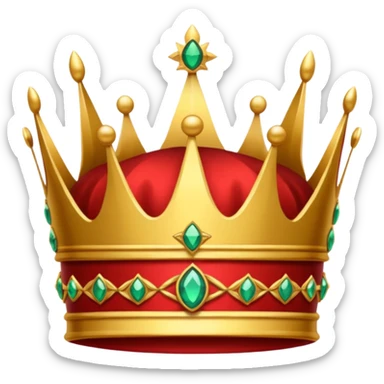 RED Crown King sticker