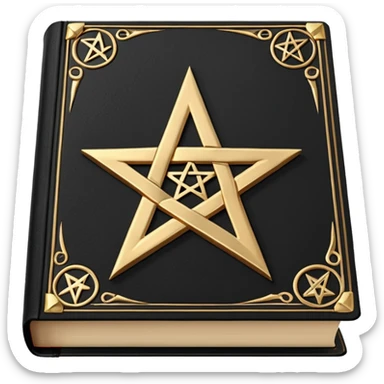 black magic book sticker