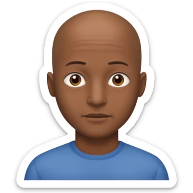 One woman medium length blond highlights hair
One man medium dark skin no hair sticker