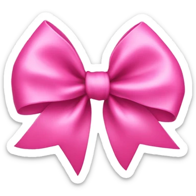 Pink bow  sticker