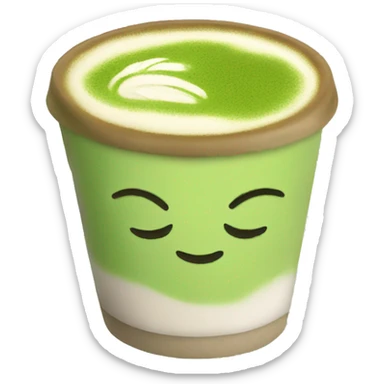 matcha latte sticker