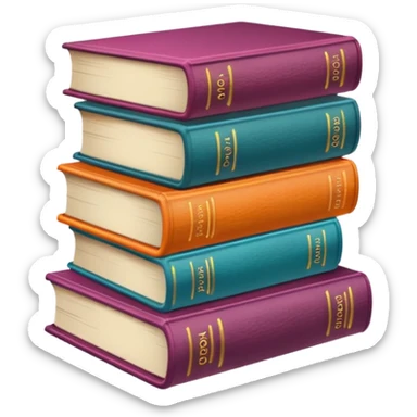 libros aesthetic de colores sticker