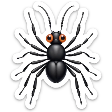 a cute bug with big eyes sticker