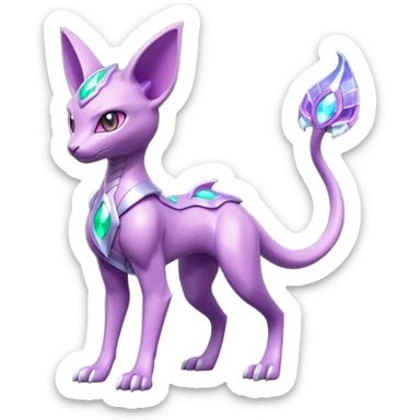 Miraidon-Genesect-Espeon-Mewtwo-Fakémon-hybrid-creature (full body)  sticker