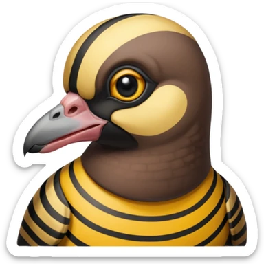yellowjackets holding a pigeon sticker