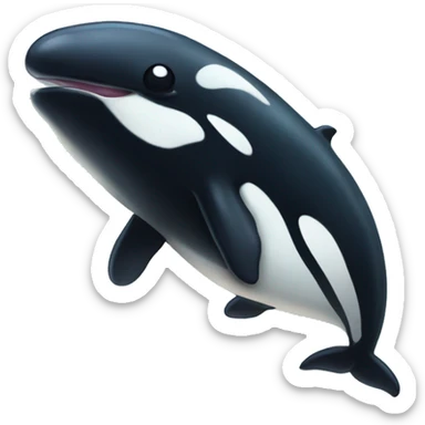 cute killer whale sticker