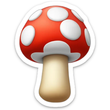 super mario mushroom sticker