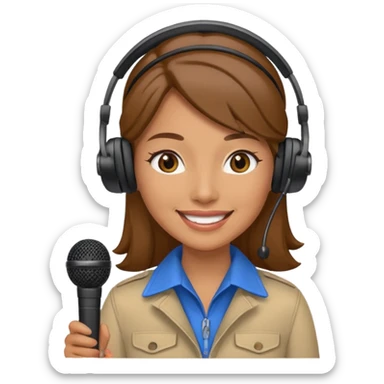 Tour Guide woman sticker