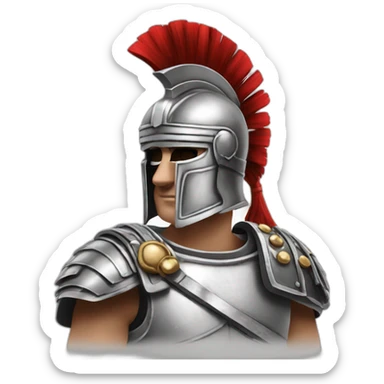 centurion-profile-illustrated-blackandwhite sticker
