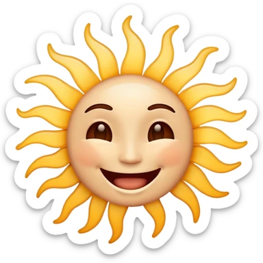 laughing face with sound waves radiating around it sticker