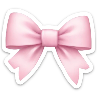 Light pink bow sticker