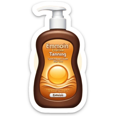 Tanning lotion brown  sticker