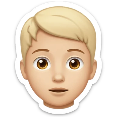 person looking up left sticker