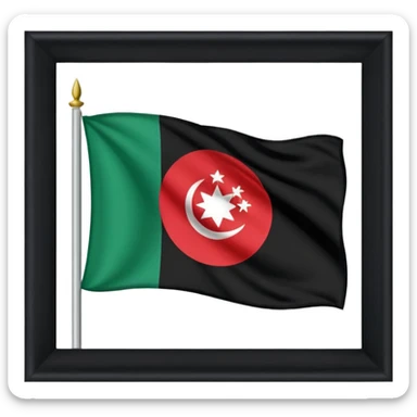 can you make the new afghanistan flag the taliban one sticker