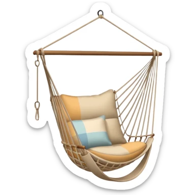 Beige hammock chair sticker