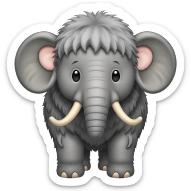 baby mammoth sticker