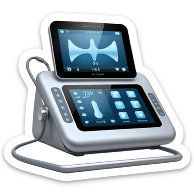 Try harder to create a state of the art advanced ultrasound machine sticker