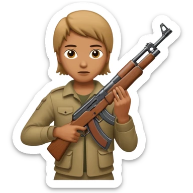 AK47 in heand only  sticker