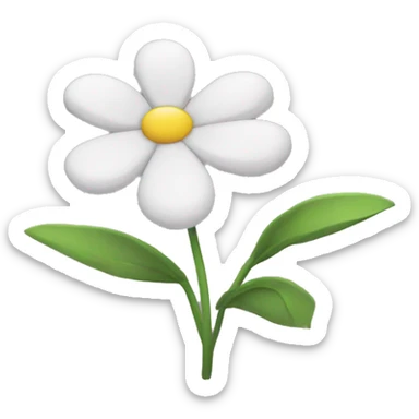 Flower sticker