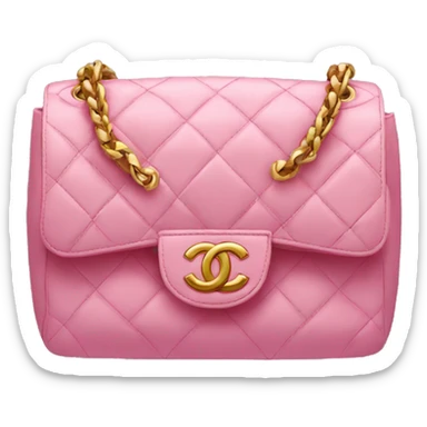 pink chanel bag  sticker