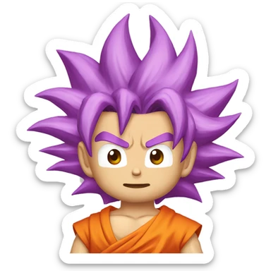 Goku super saiyan God sticker