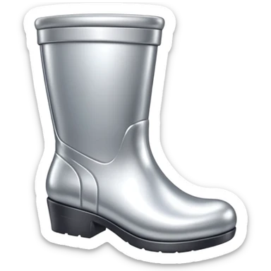 all silver toy boot sticker