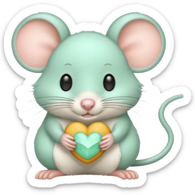 Mint colored mouse 🐭  sticker