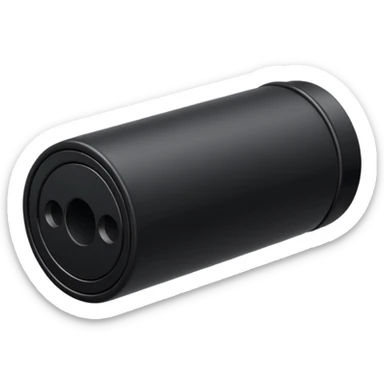 Black optical cable sleeve, side view sticker
