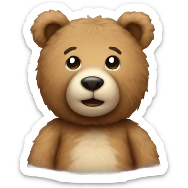 Cozy Teddy bear sticker