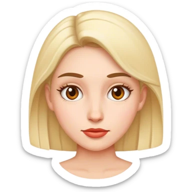 nonchalant female sticker