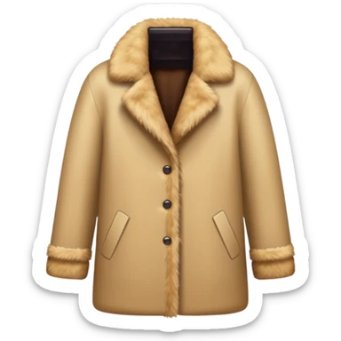 beige autumn winter fury  sticker