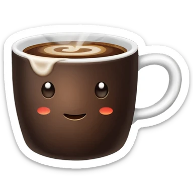 hot coffee sticker
