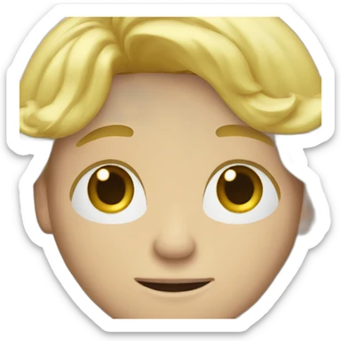 Blond dude tears sticker