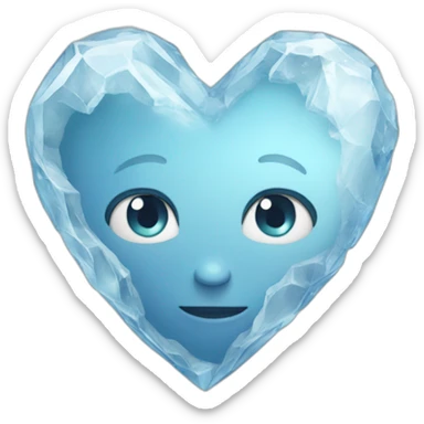 Heart of ice sticker