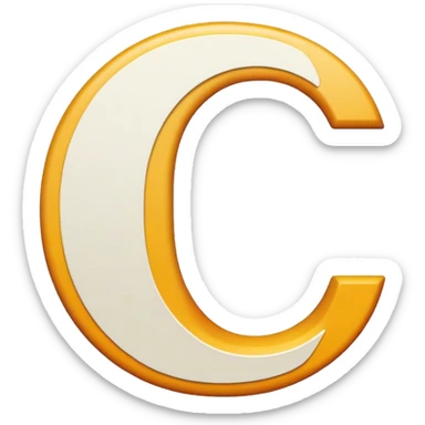 Letter C with a no symbol over it sticker