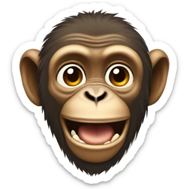 Macaco com casaco sticker