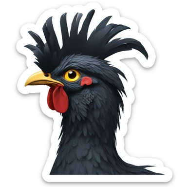 pollo punk sticker