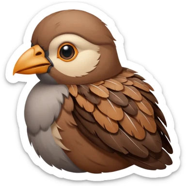 Oiseau qui fais caca sur les gens sticker