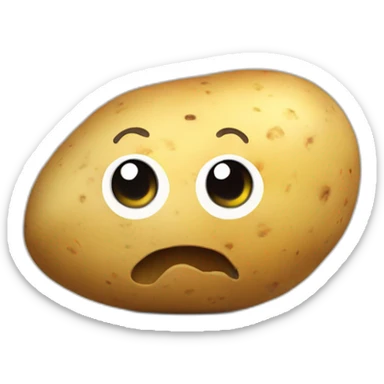 a potato that its genz and shy sticker