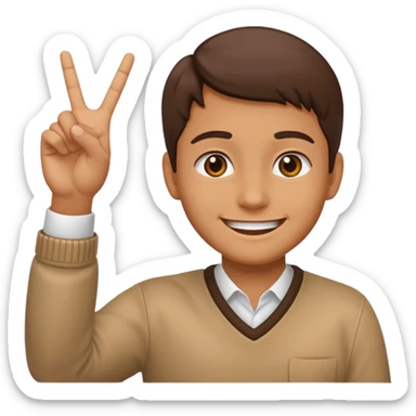 😌 and 🤏 combined  sticker