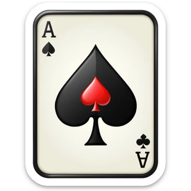 Club Symbol (♣) like poker card  sticker